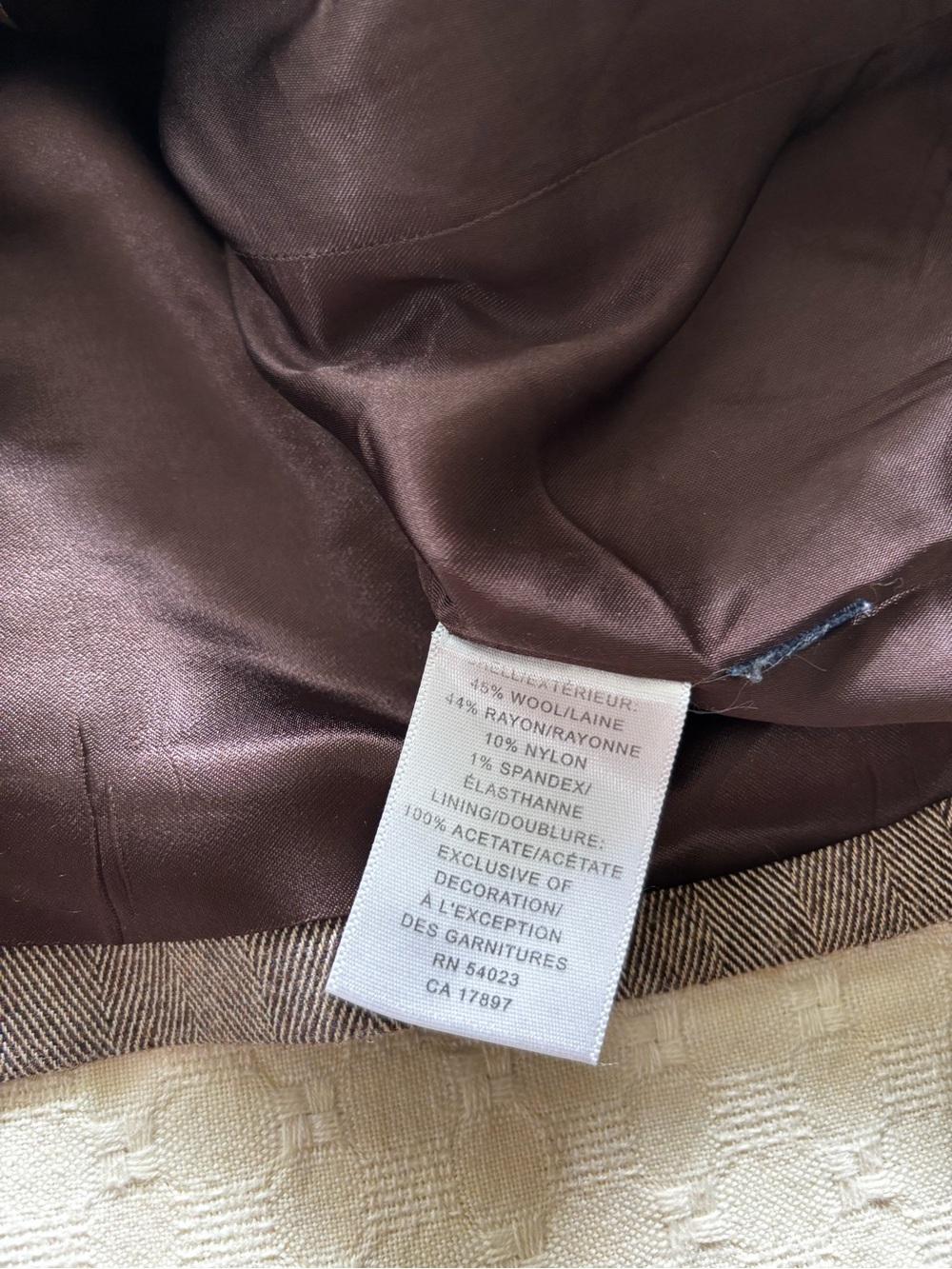 Banana Republic Brown Tweed Notch Lapel Blazer - Picture 10 of 13